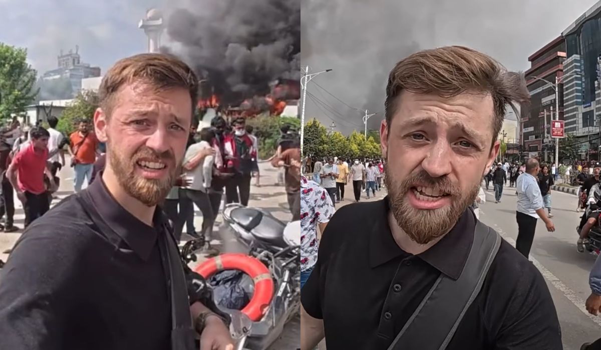 Brytyjski youtuber przypadkiem znalazł się w środku protestów w Nepalu i został cieplutko przyjęty przez miejscowych