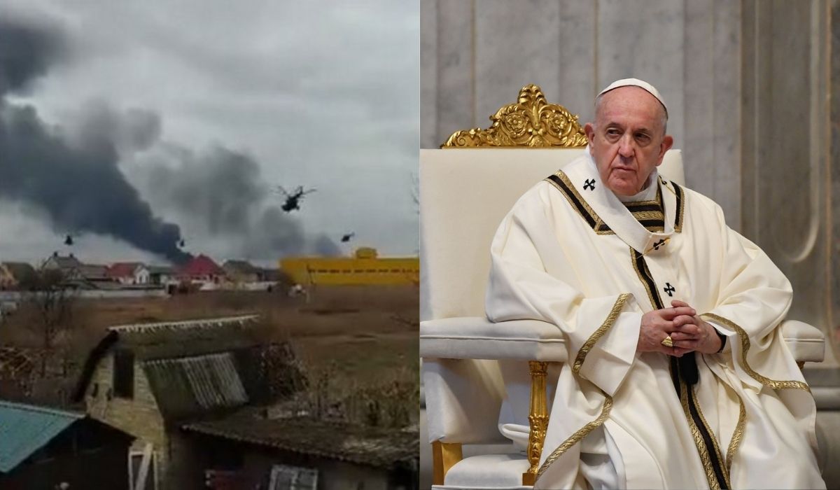 Papież Franciszek osobiście przyjechał do Ambasady Rosji prosić o zakończenie inwazji