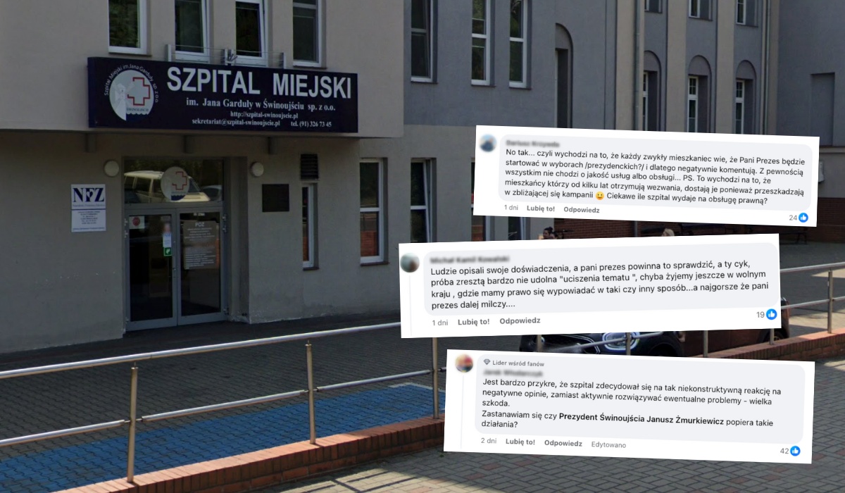 Świnoujście: szpital ściga internautów, którzy negatywnie komentują jego działanie