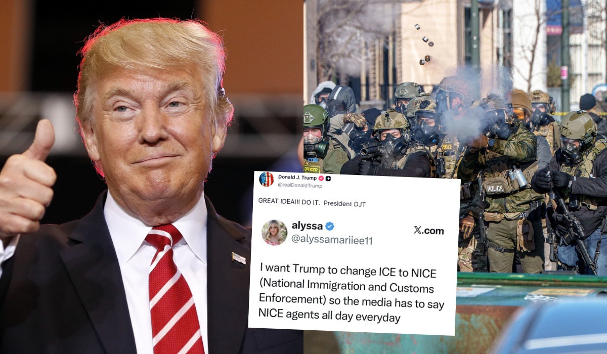 Donald Trump poparł pomysł zmiany nazwy ICE na "NICE", żeby ładniej się kojarzyło
