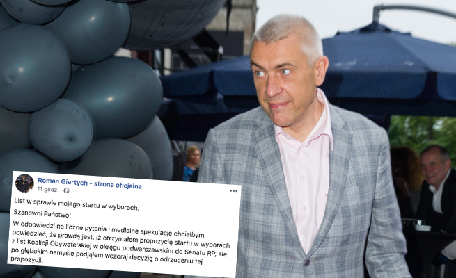 Giertych potwierdza: otrzymałem od KO propozycję startu do Senatu, ale ją odrzuciłem 