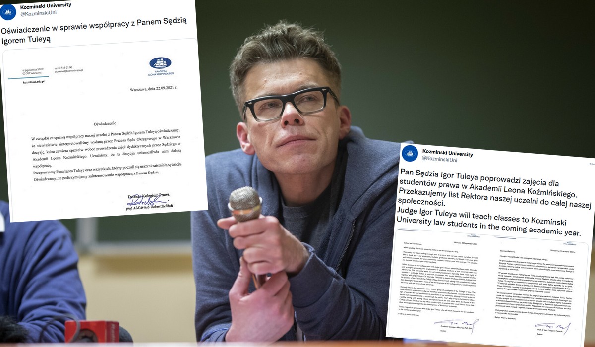 Dziekan uczelni zdymisjonowany po zerwaniu współpracy z sędzią Igorem Tuleyą