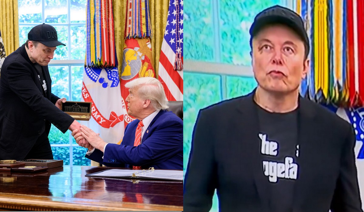 Trump pożegnał Muska, który chyba coś wziął, albo myślami był gdzie indziej