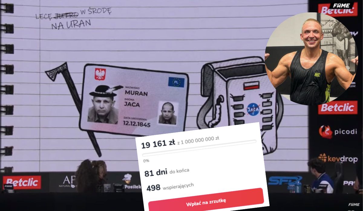 Pasut z Abstrach*jów chce zebrać miliard złotych, żeby wysłać Murana na Uran