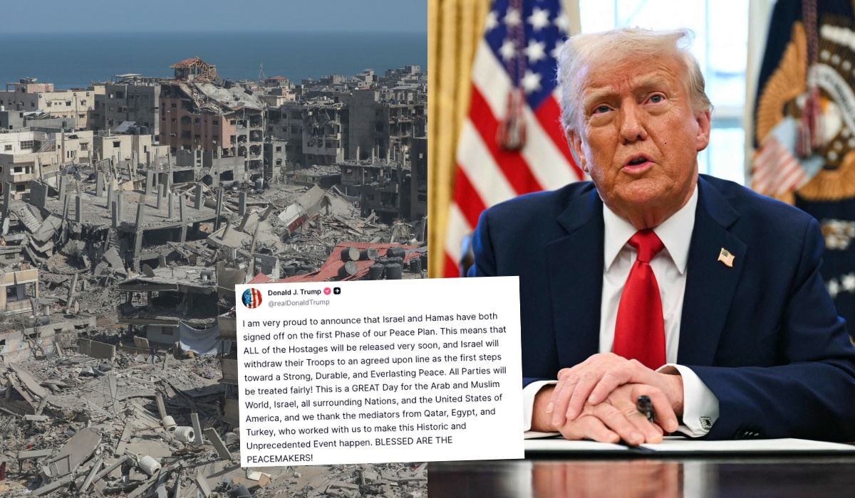 Trump: Hamas i Izrael zatwierdziły pierwszy etap planu pokojowego 