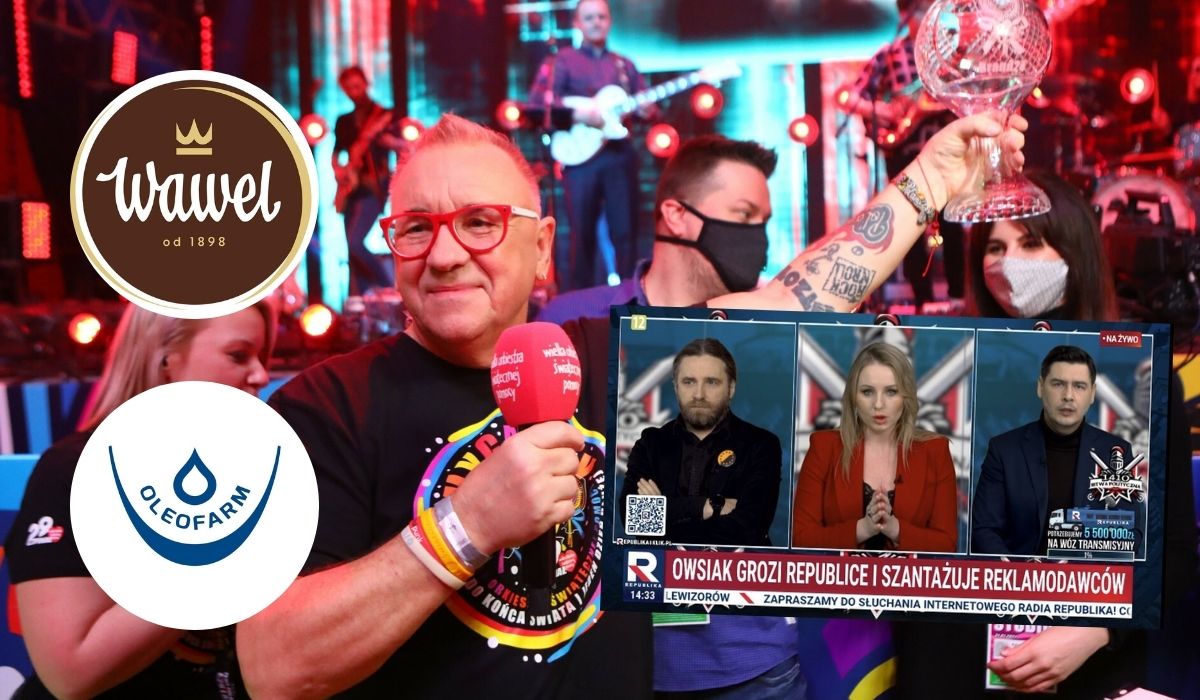 Kolejne firmy rezygnują z reklam w Republice po ultimatum Owsiaka