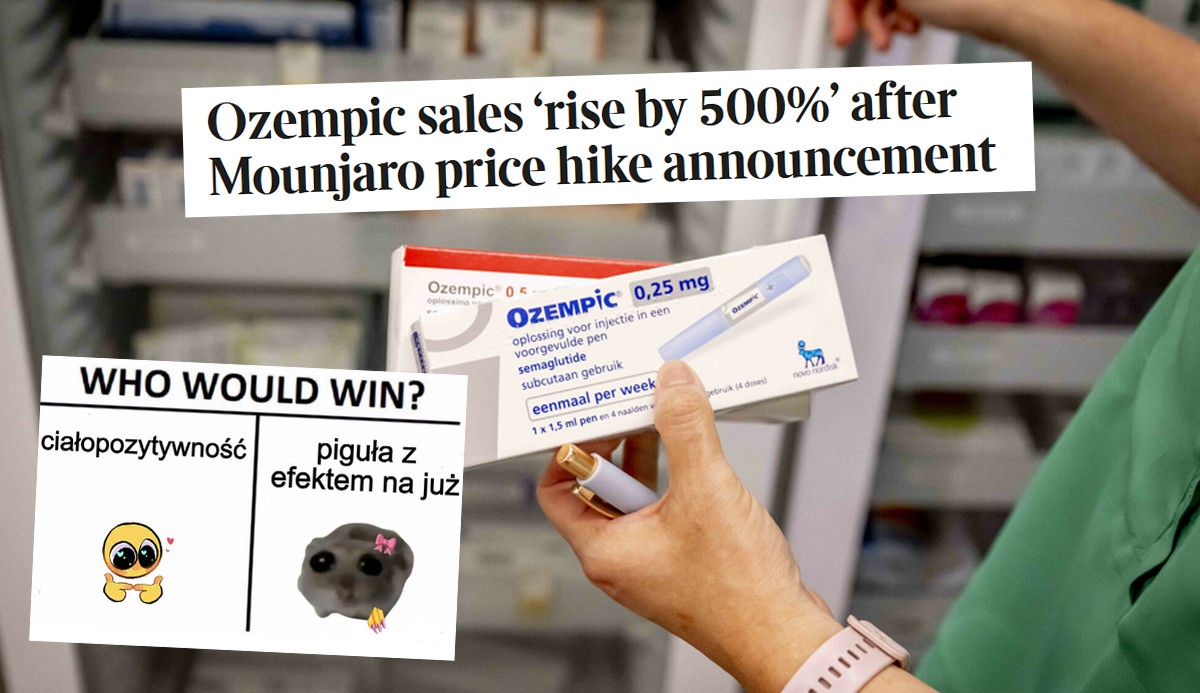 UK: sprzedaż Ozempicu, leku "na chudnięcie" wzrosła o 500%, po zapowiedzi wzrostu cen innego podobnego preparatu 