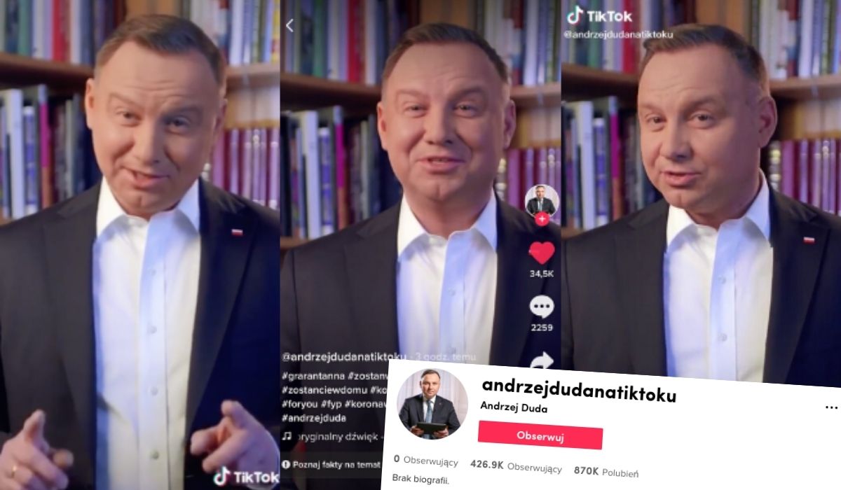 Andrzej Duda skończył pewną fazę i zrezygnował z TikToka