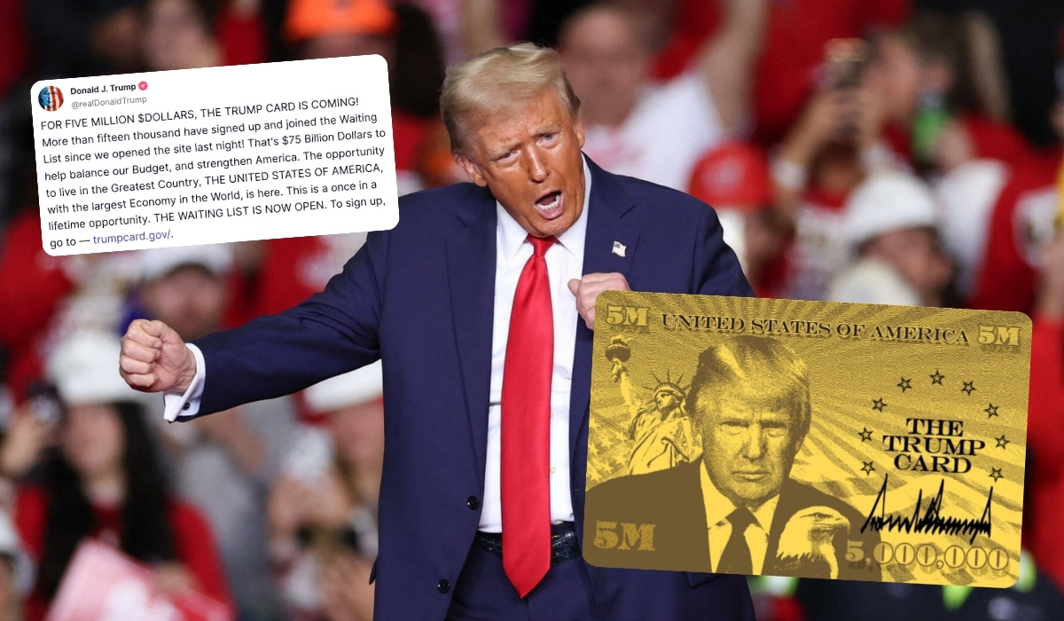 Są chętni na złote karty Trumpa, w ciągu doby zebrano 15 000 zgłoszeń