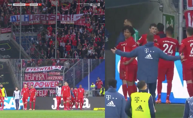 Mecz Bayernu: piłkarze przerwali grę w proteście przeciwko zachowaniu kibiców
