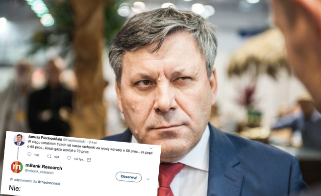 Piechociński: rachunki za wodę wzrosły. mBank: nie wzrosły