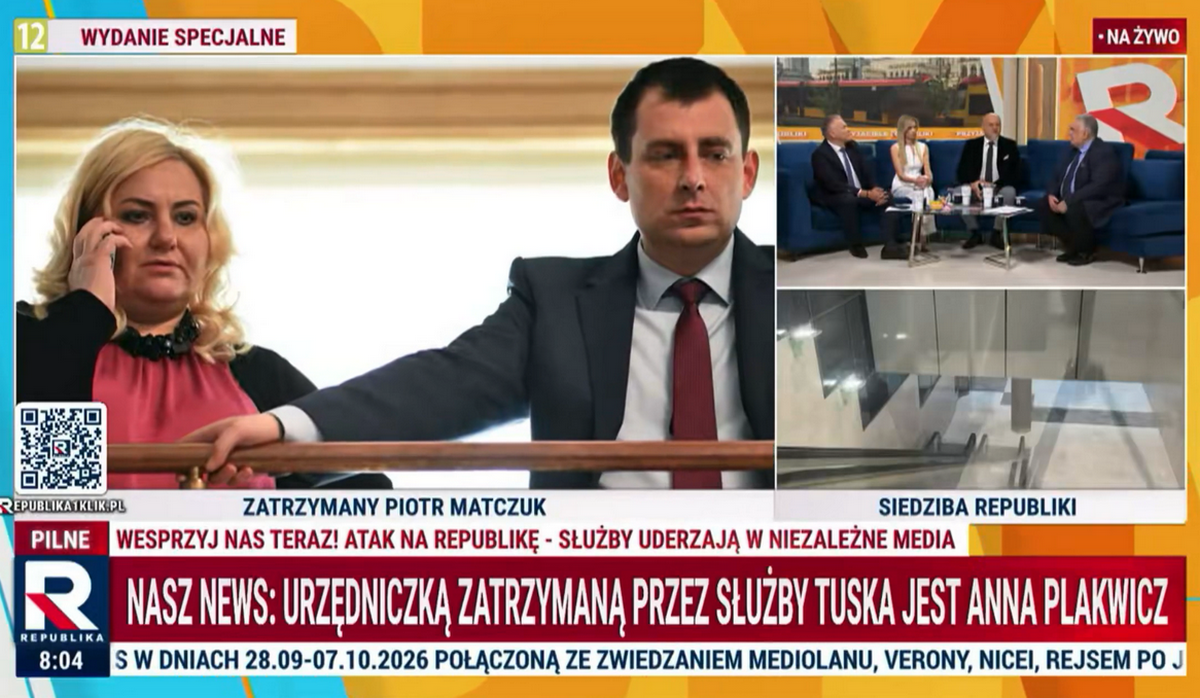 Dyrektor z Kancelarii Prezydenta i pracownik TV Republiki zostali zatrzymani w sprawie Polskiej Fundacji Narodowej