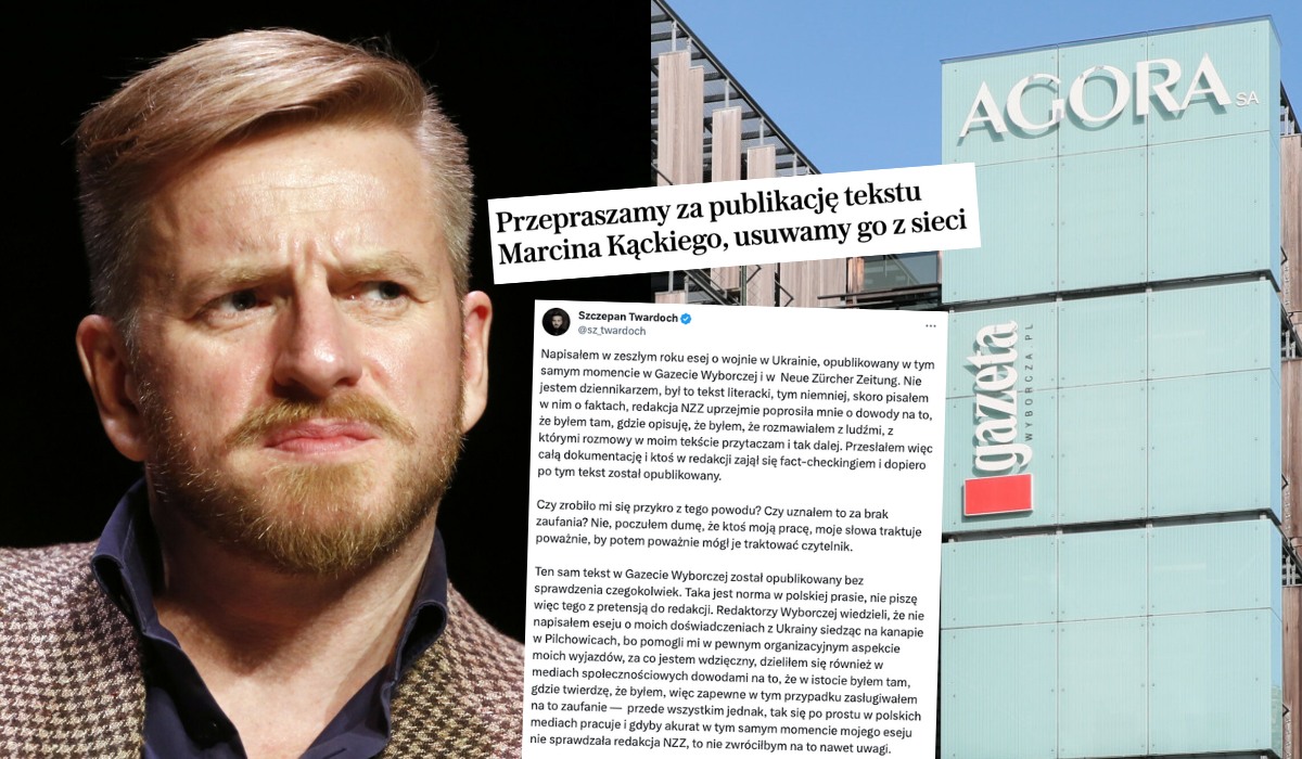 Twardoch: teksty w Wyborczej publikuje się prawie z automatu, moich też nikt nie sprawdzał