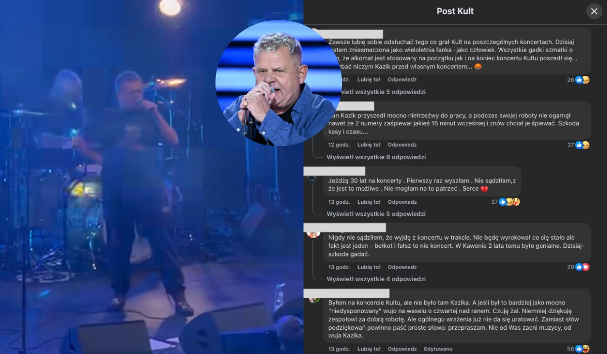 Kazik dał koncert w Zielonej Górze i fani podejrzewają, że przyszedł lekko porobiony