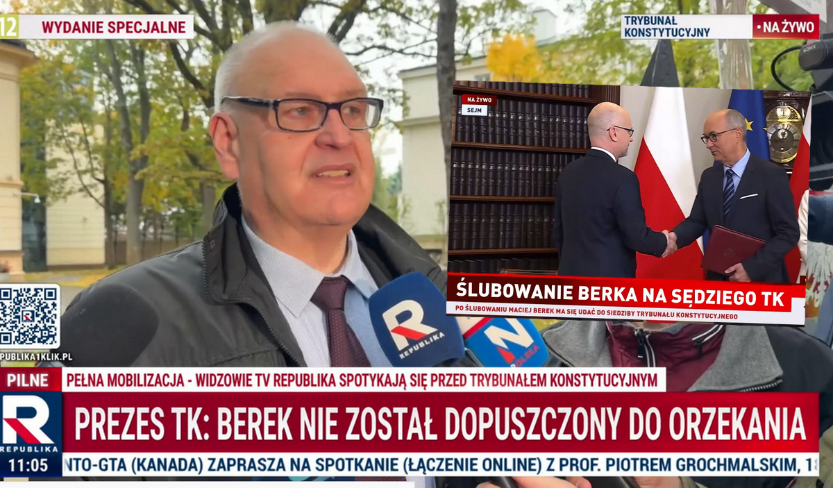 Protesty przeciwko zaprzysiężeniu Macieja Berka na sędziego TK, prezydent zbojkotował uroczystość
