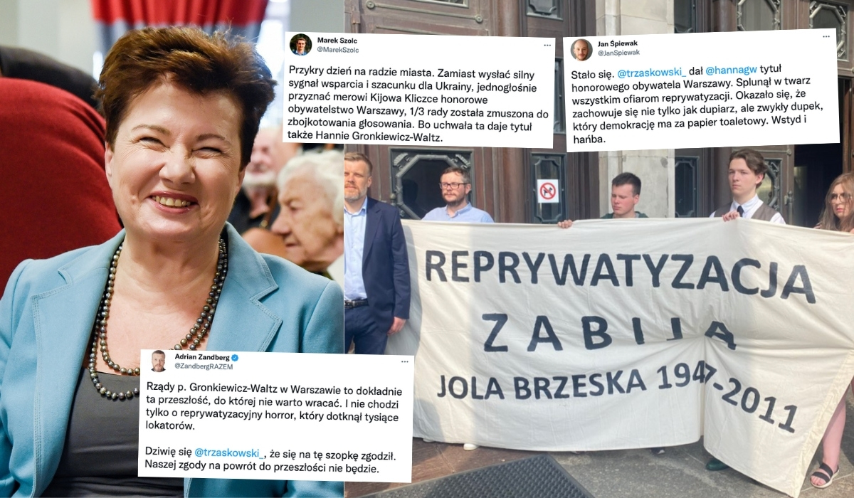 Politycy Lewicy wściekli się na polityków PO, którzy nagrodzili Gronkiewicz-Waltz za to, jak rządziła Warszawą
