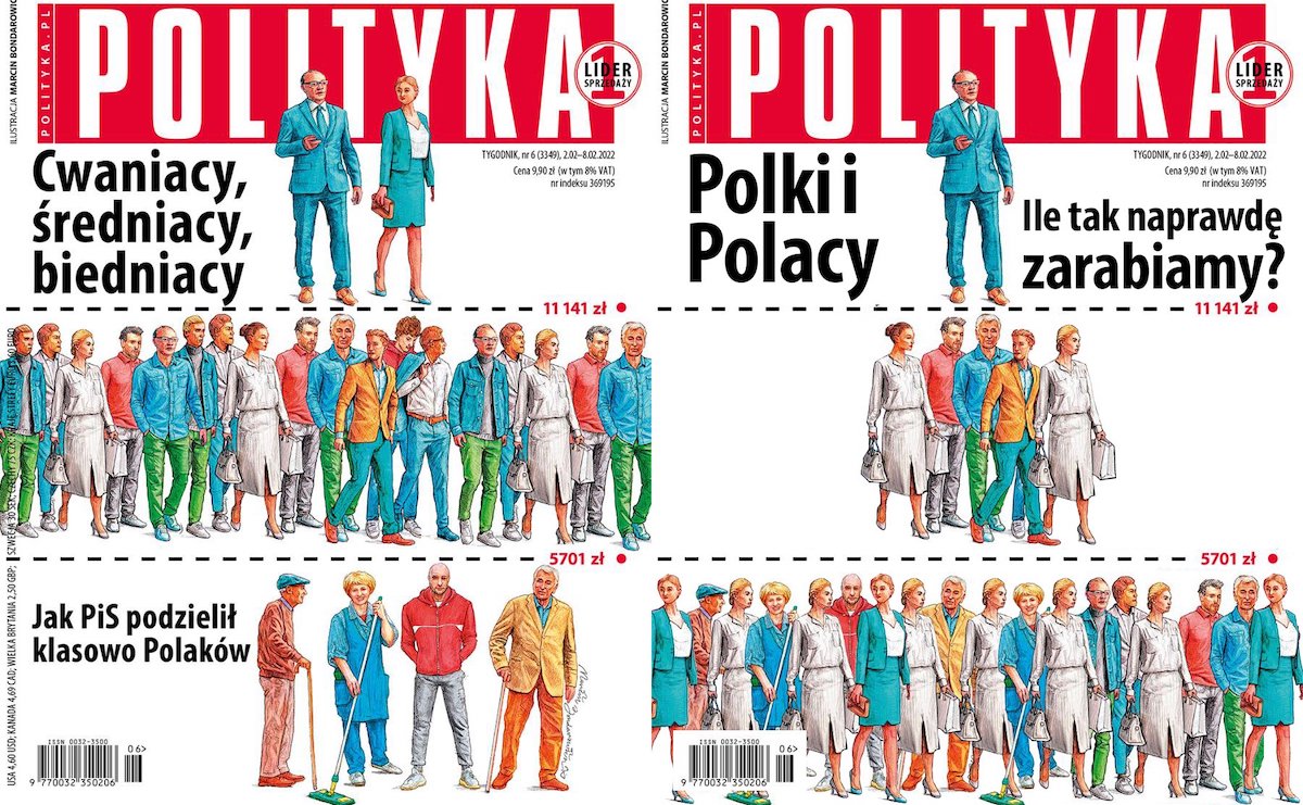 Okładkę tygodnika Polityka trzeba było poprawić, bo źle przedstawia podziały społeczne w Polsce