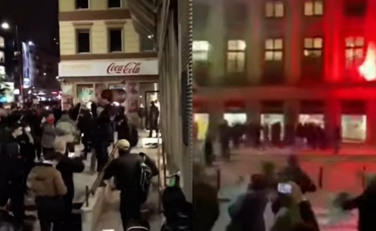 Kompilacja bójek i ataków nacjokiboli na protestujących po wezwaniu wicepremiera Kaczyńskiego