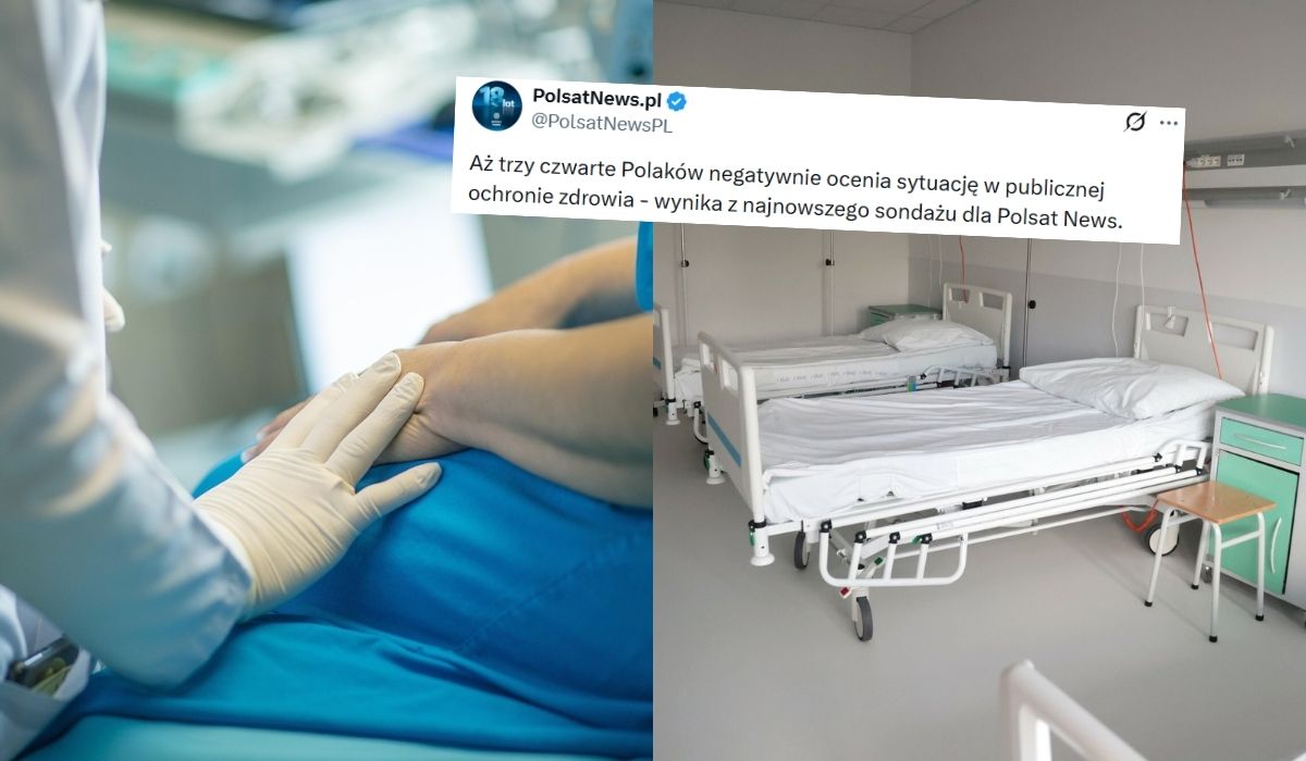 Sondaż: 3/4 Polaków uważa, że sytuacja w ochronie zdrowia jest fatalna