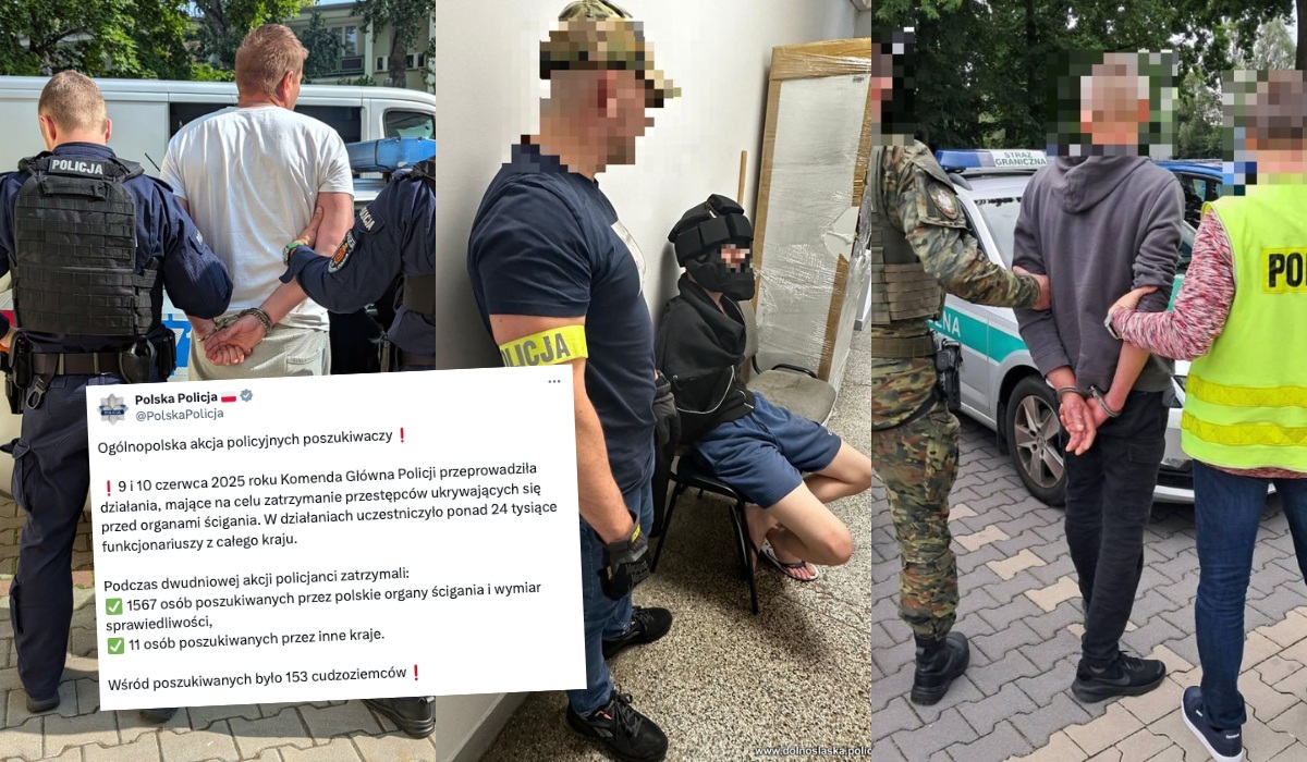 Policja się spięła i w specjalnej dwudniowej akcji zatrzymano prawie 1600 osób