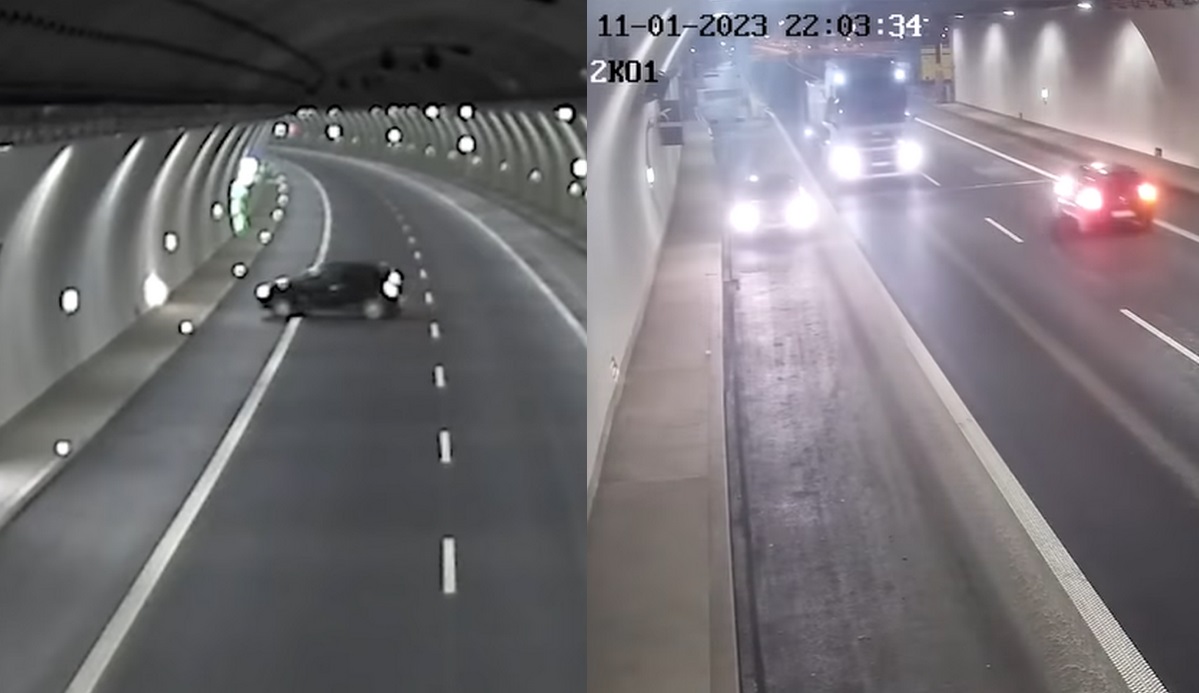 Policja ustaliła tożsamość kierowcy z tunelu na Zakopiance, zebrał 30 punktów karnych i grozi mu nawet 30 tys. złotych grzywny