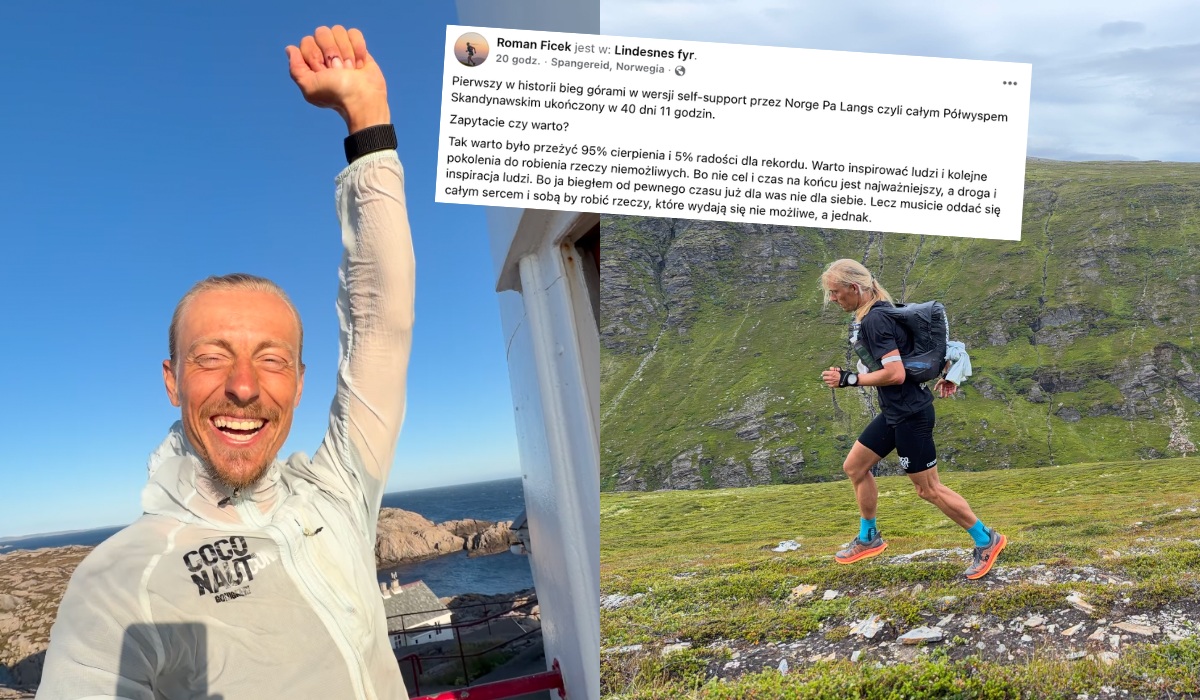 Roman Ficek ze Skawicy przebiegł całą Skandynawię w 40 dni i 11 godzin