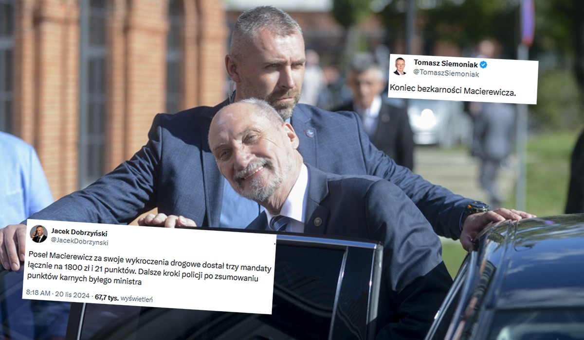 Macierewicz chyba się doigrał i rzeczywiście może stracić prawo jazdy