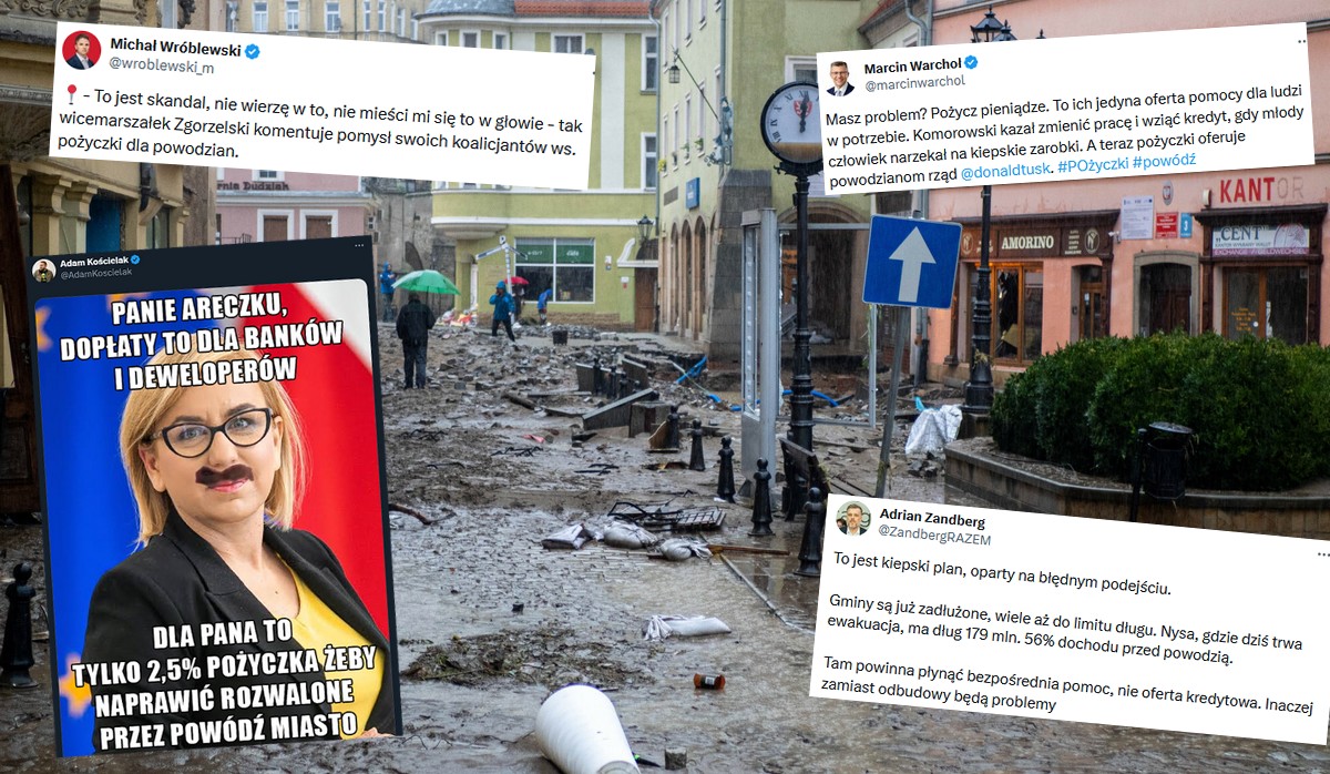 Trwa ogólnopolskie niedowierzanie, że rząd ratuje powodzian kredytami