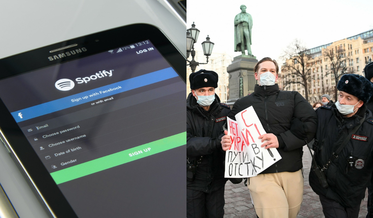 Spotify zawiesiło swoje usługi w Rosji