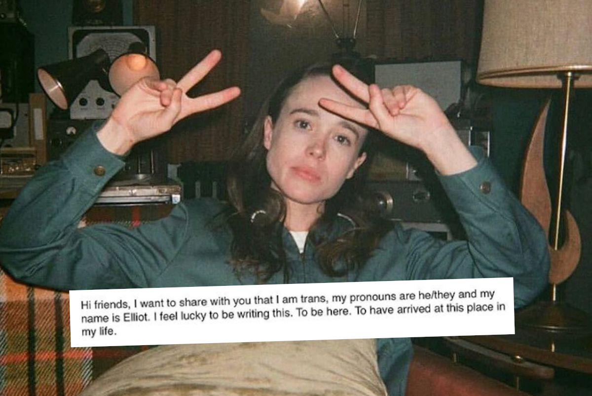 Ellen Page okazuje się być osobą transpłciową i od teraz to Elliot Page