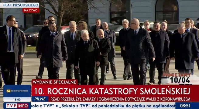Rocznica Smoleńska została uczczona łamaniem procedur bezpieczeństwa