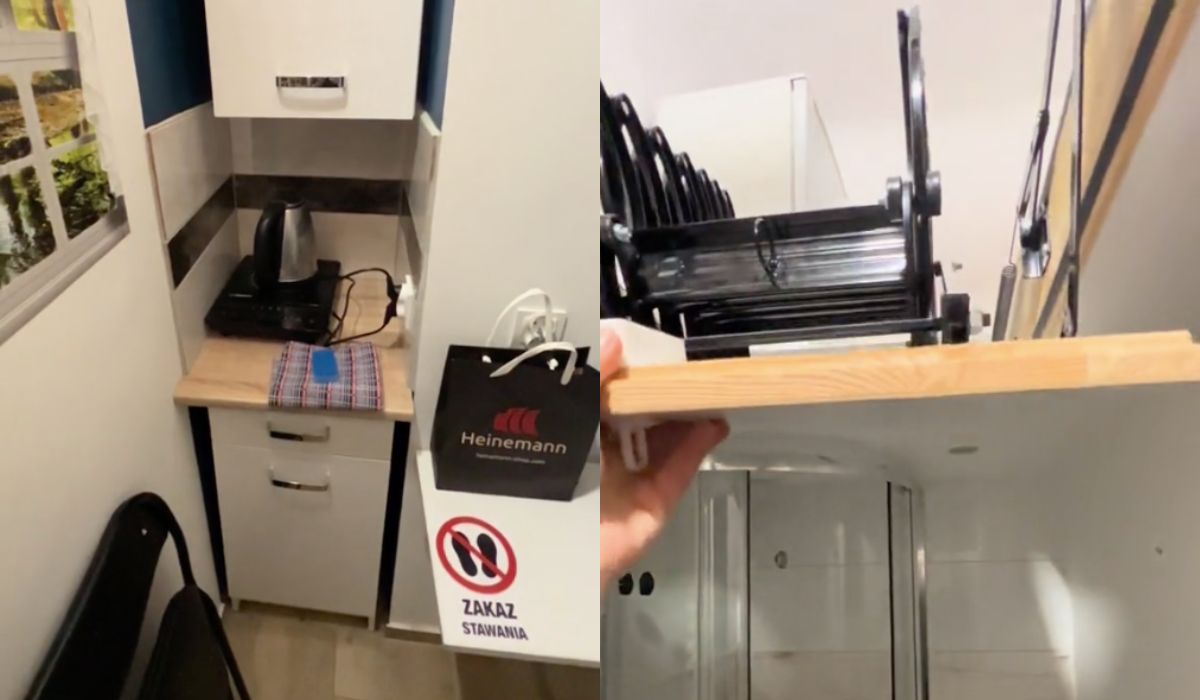 Tiktoker pokazał gustowną mikrokawalerkę-kanciapę, w której nawet nie ma okna