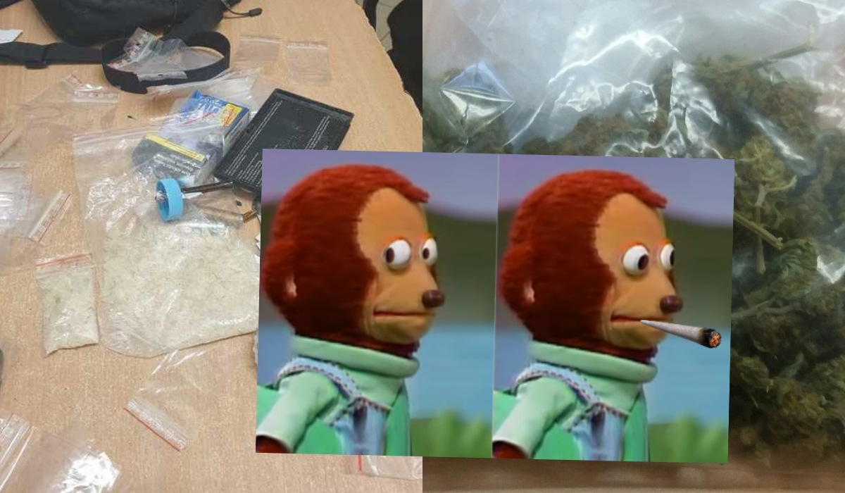 Olsztyn: 17-latek miał torbę mefedronu i to go bardzo stresowało, więc zapalił blanta, więc zwinęła go policja