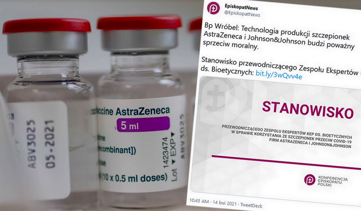 Episkopat zgłasza moralny sprzeciw wobec sposobu produkcji szczepionek AstraZeneca i J&J