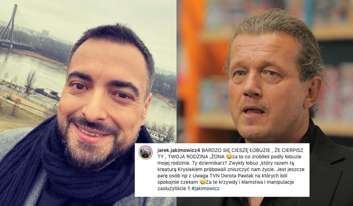 Jakimowicz z satysfakcją o chorobie żony Sekielskiego: cieszę się, że cierpisz