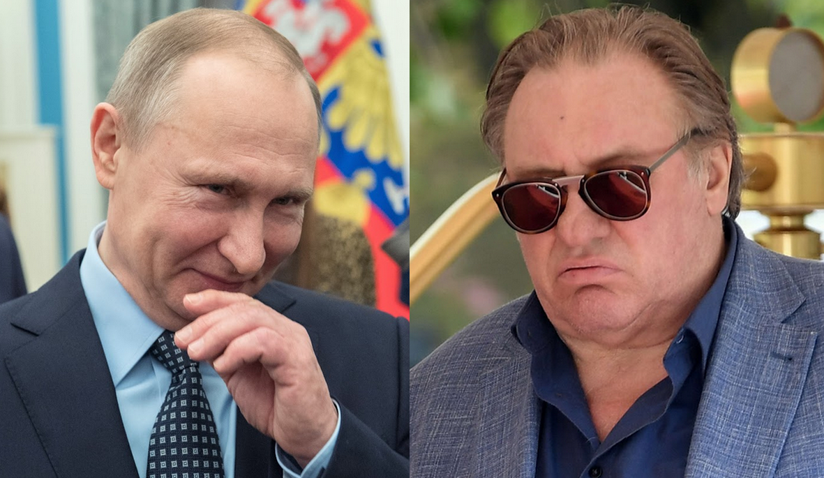 Depardieu, który zyskał rosyjskie obywatelstwo, uciekając przed podatkami, może je stracić, bo nie popiera wojny