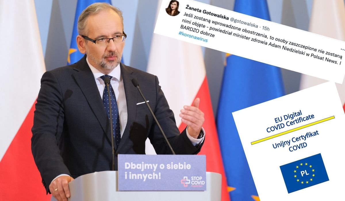 Minister Niedzielski uspokaja, że może będą obostrzenia, ale zaszczepionych nie będą dotyczyły