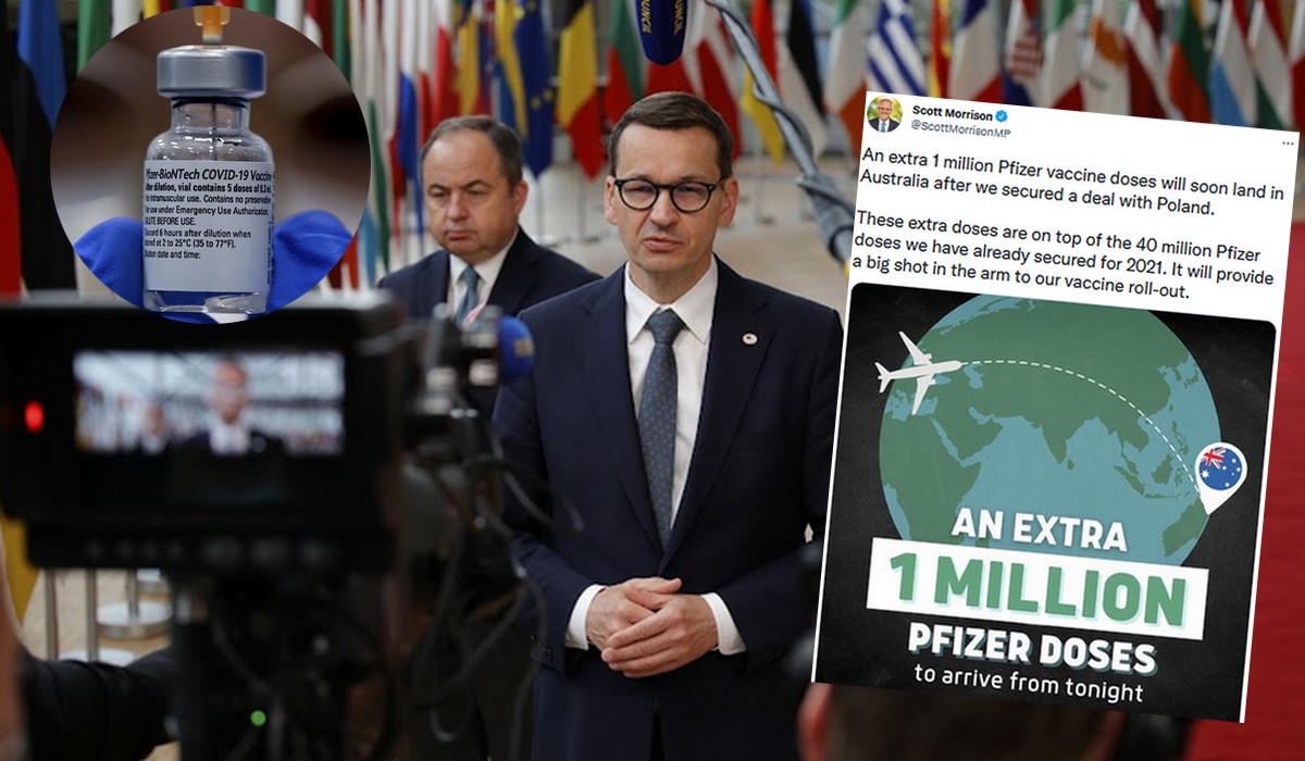 Polska sprzedała Australii milion dawek szczepionki Pfizera przeciwko Covid-19