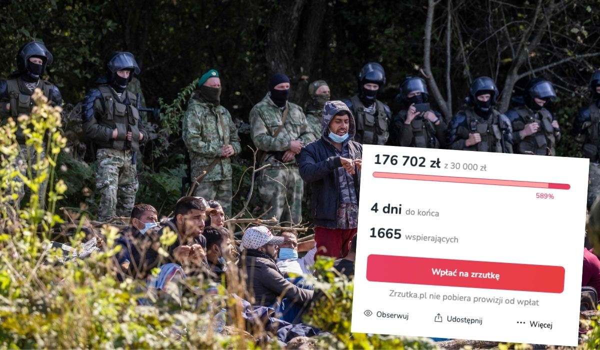 Aktywiści zrobili zbiórkę na pomoc na granicy, udała się na 589%