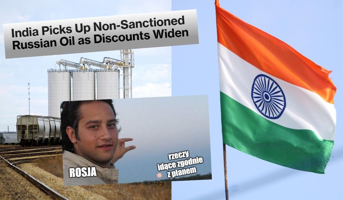 Z braku wyboru Rosja zrobiła Black Week i sprzedaje Indiom ropę tak tanio, że wychodzą na minusie