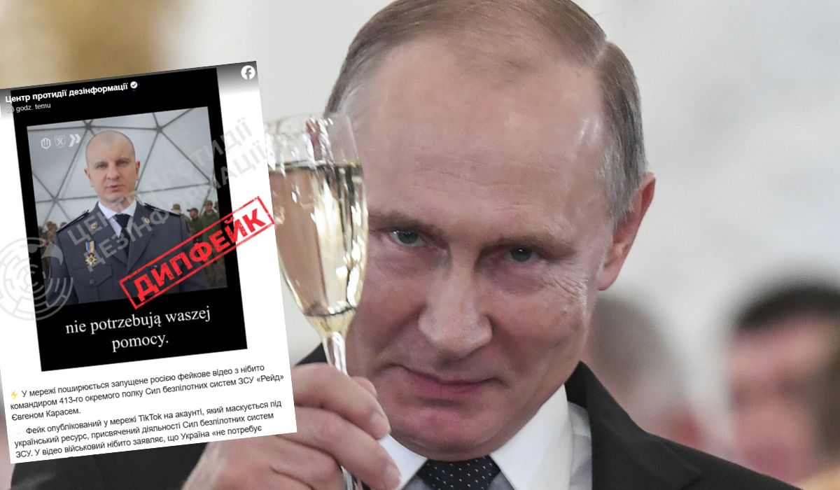 Ukraina ostrzega przed fejkiem, na którym wojskowy mówi, że polska pomoc jest niepotrzebna