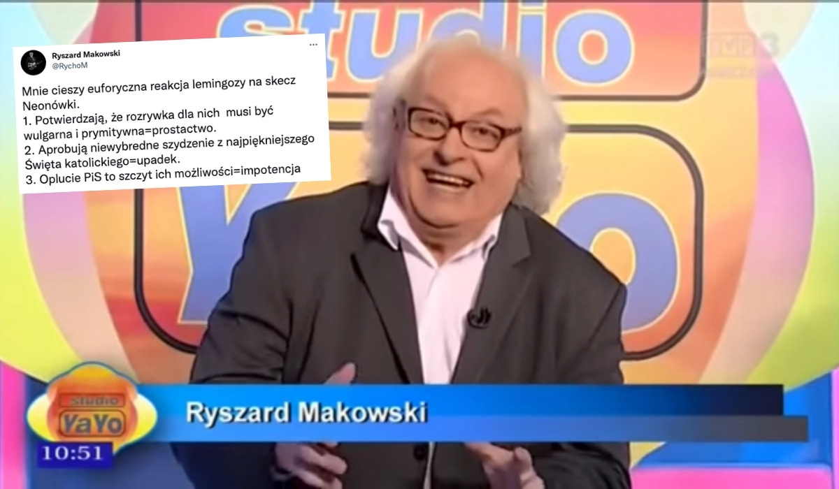Ryszard Makowski ze Studia YaYo jest zniesmaczony kabaretem Neo-Nówki