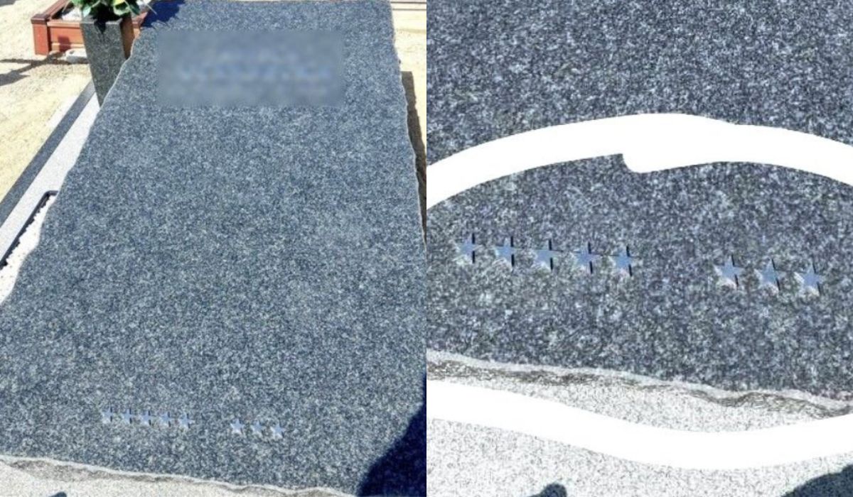 TVP interweniuje w sprawie ośmiu gwiazdek, które ktoś ma wyryte na grobie w Międzychodzie