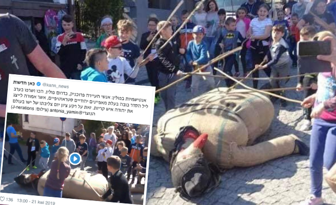 Izraelskie media piszą o biciu i spaleniu kukły Judasza w Pruchniku