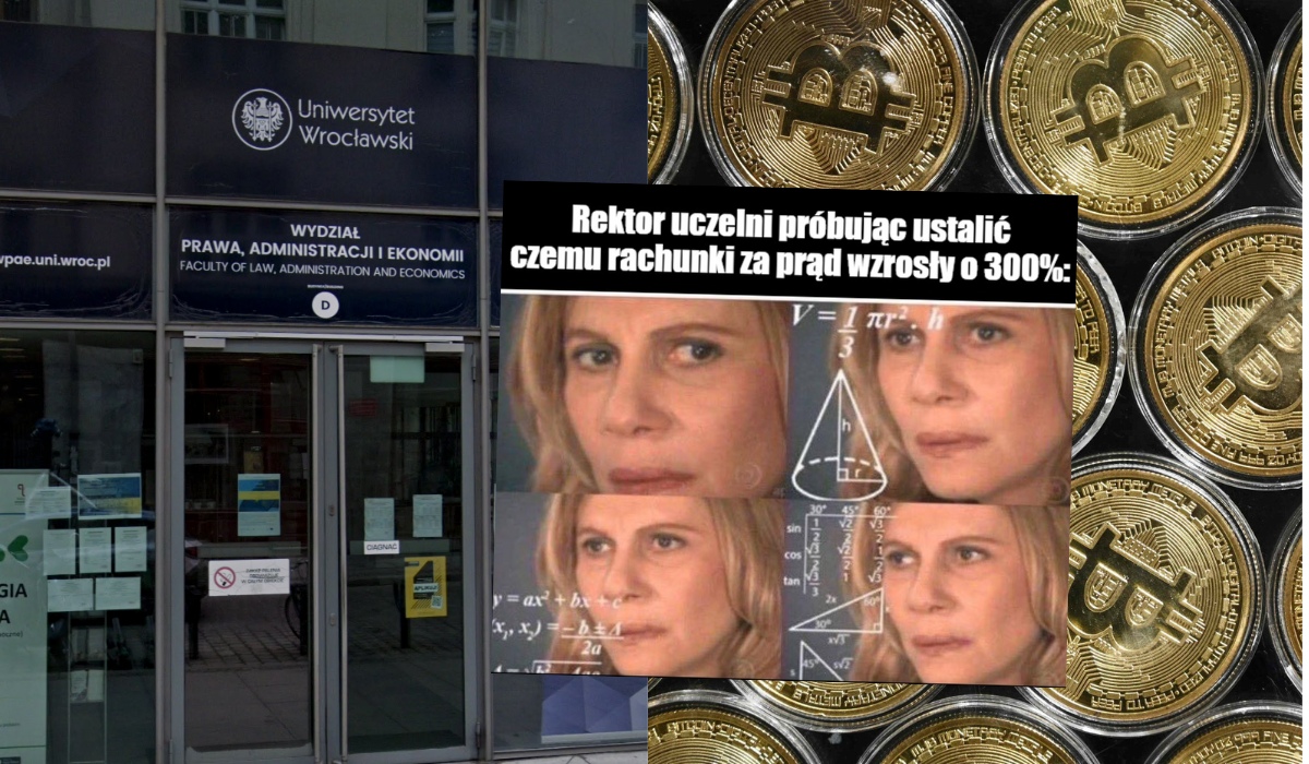 Jakiś cwaniaczek zbudował sobie nielegalną kopalnię bitcoinów na Uniwersytecie Wrocławskim