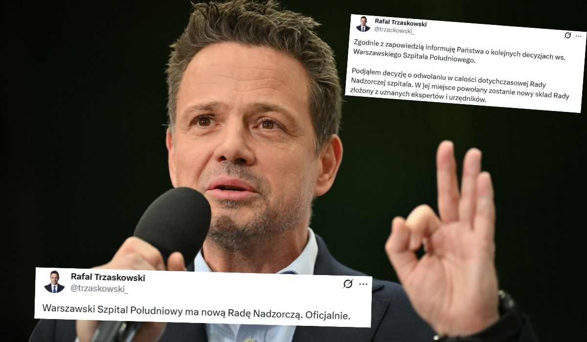 Rafał Trzaskowski dumnie ogłosił, że Szpital Południowy ma nową radę nadzorczą