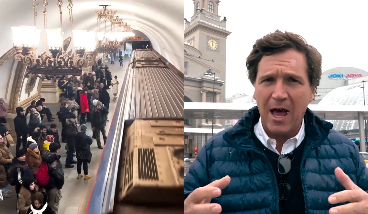 Carlson po wywiadzie z Putinem zachwyca się Moskwą i metrem: "czyściej niż w USA"