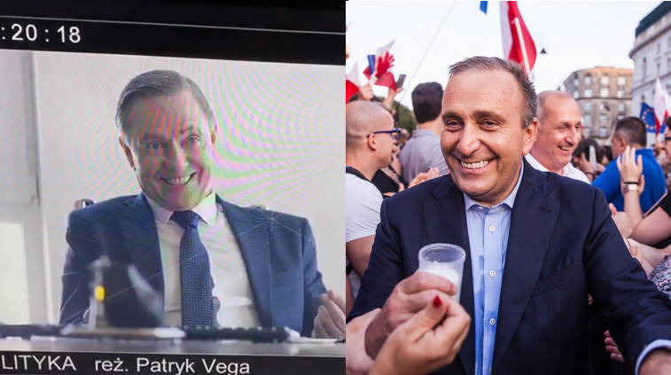 Vega pokazuje kolejny fragment filmu, z Grzegorzem Schetyną