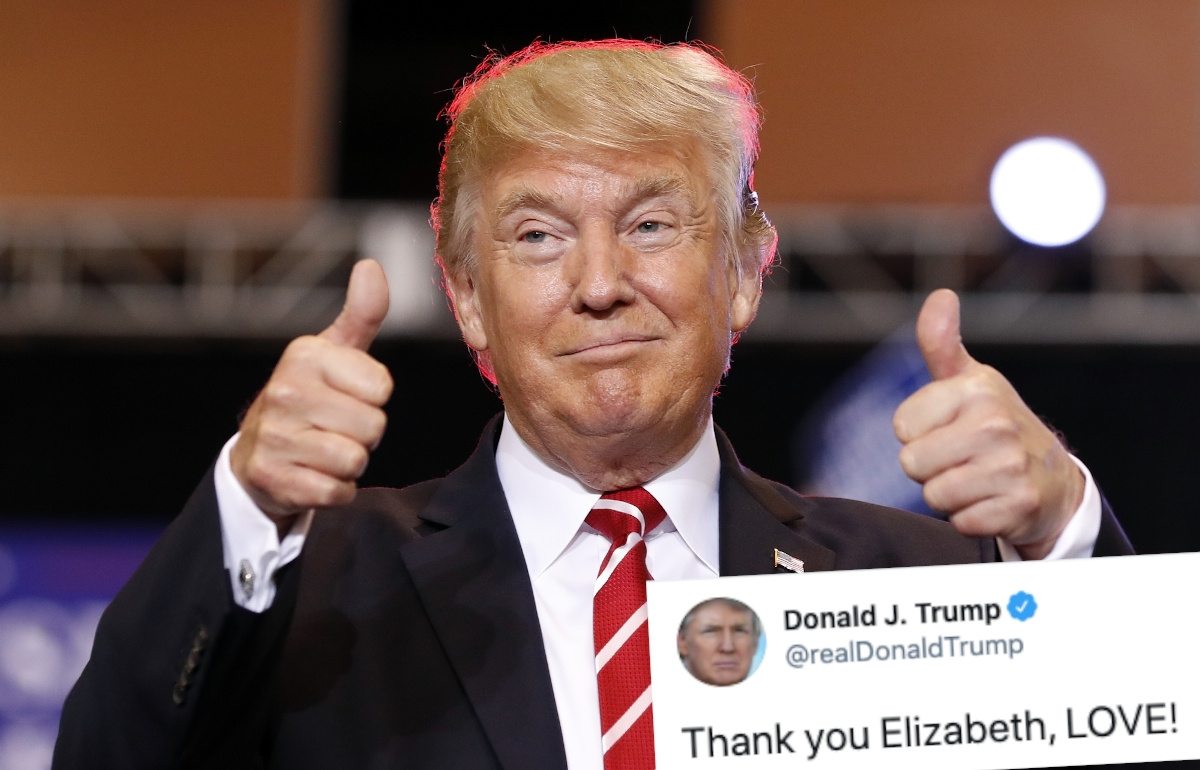 Trump dziękuje siostrze za wsparcie na Twitterze. Jej konto okazało się fejkiem