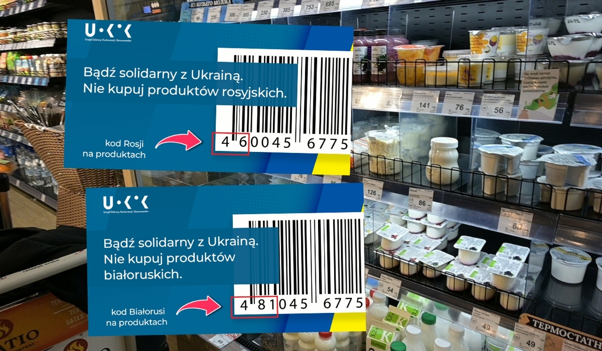 UOKiK oficjalnie zachęca do niekupowania produktów z Rosji i Białorusi